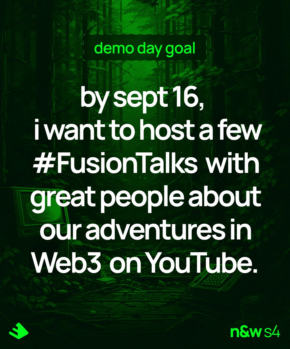 HaunaniPao's tweet image. Hello @_buildspace @_nightsweekends, here&apos;s my demo day goal for my #FusionTalks events.  Already got the first talk sign up live!    It shall be a fabulous day!