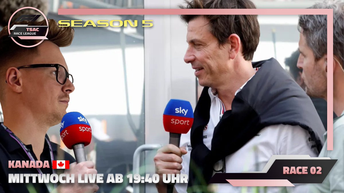 Kanada ➡️ Köln
Bevor es für  mich auf die #Gamescom geht, gehen wir heute gemeinsam in das 2. Rennen der #TSAC!
Ein Rennen mit nahen Wänden, Zeitstrafen und der hohen Regenwahrscheinlichkeit bedeuten wieder mal Aktion pur!
Ab 19:40Uhr auf twitch.tv/TheLoyalldo