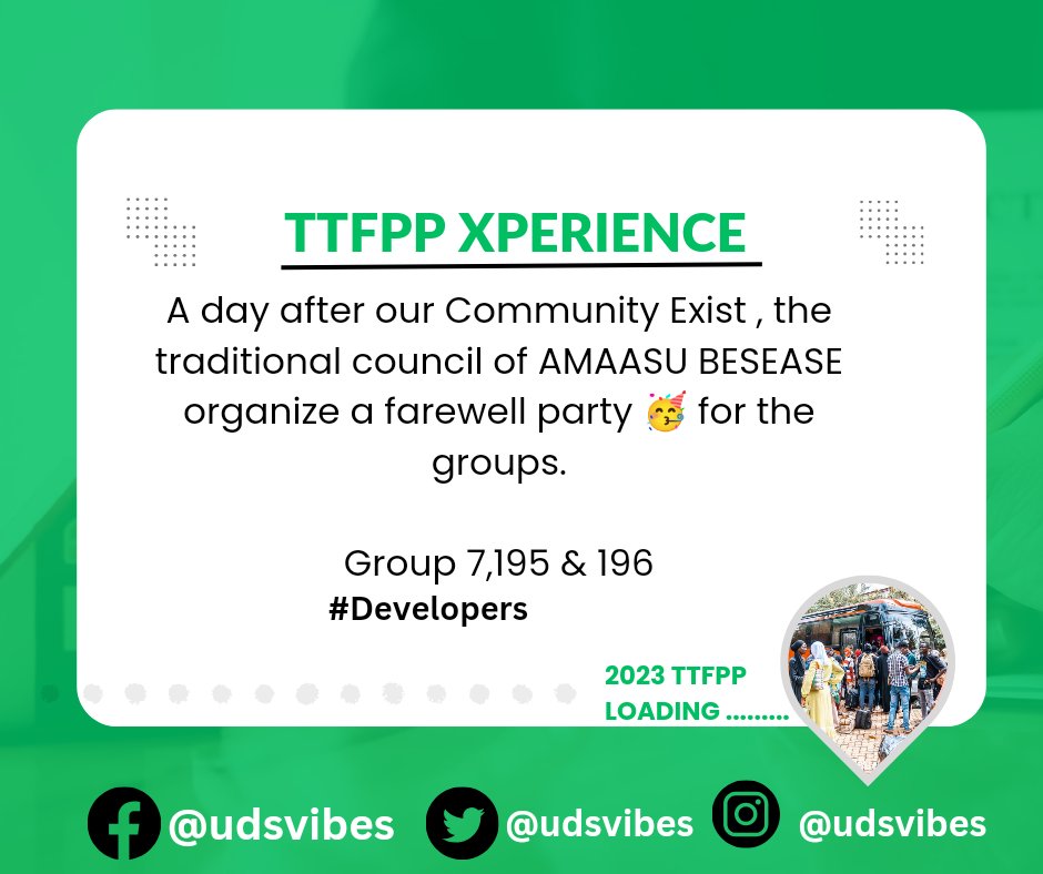 Share your experience with us 😄.

Check comments section for link to watch how these groups enjoyed at their community.

#UDS #TTFPP #chooseuds #PrideoftheNorth