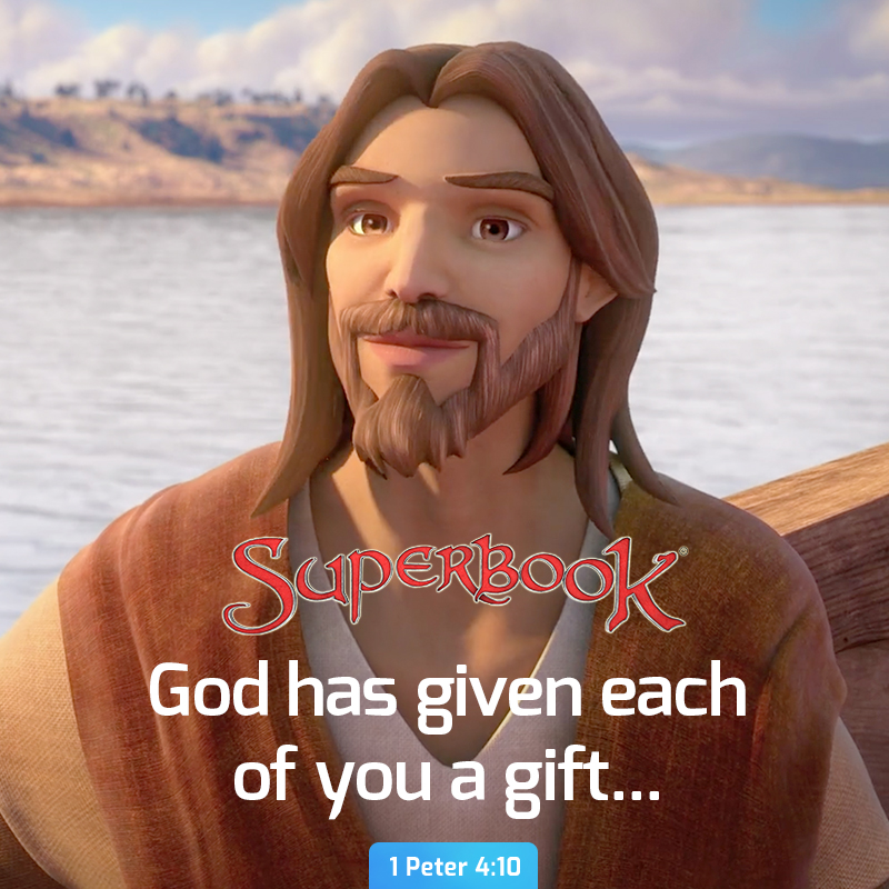 SuperbookTV's tweet photo. Let us use the gift that God has given us to serve each other! 🥰 #UseYourGift #BibleVerse https://t.co/f4tpPXpNP9