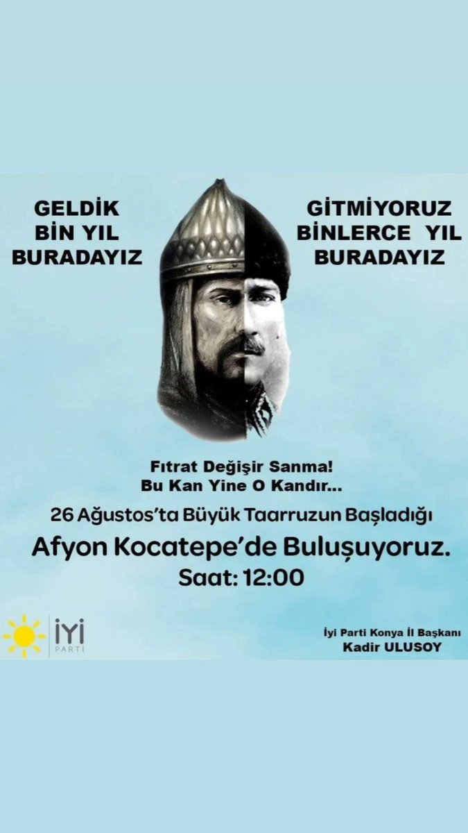 Fatmanururlu2's tweet photo. @iyiparti
@meral_aksener
#meralakşener
@kadir_ulusoy42
#Konya
@iyipartikonya42 https://t.co/1RSSh2gEu8