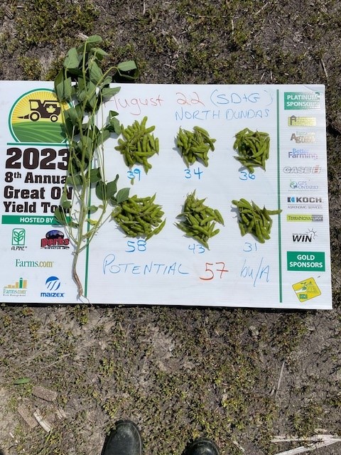 Another day in the field for the Easter Ontario Yield Tour #ONYield23 #GreenfieldGlobal in SD&amp;G County
Here are the beans