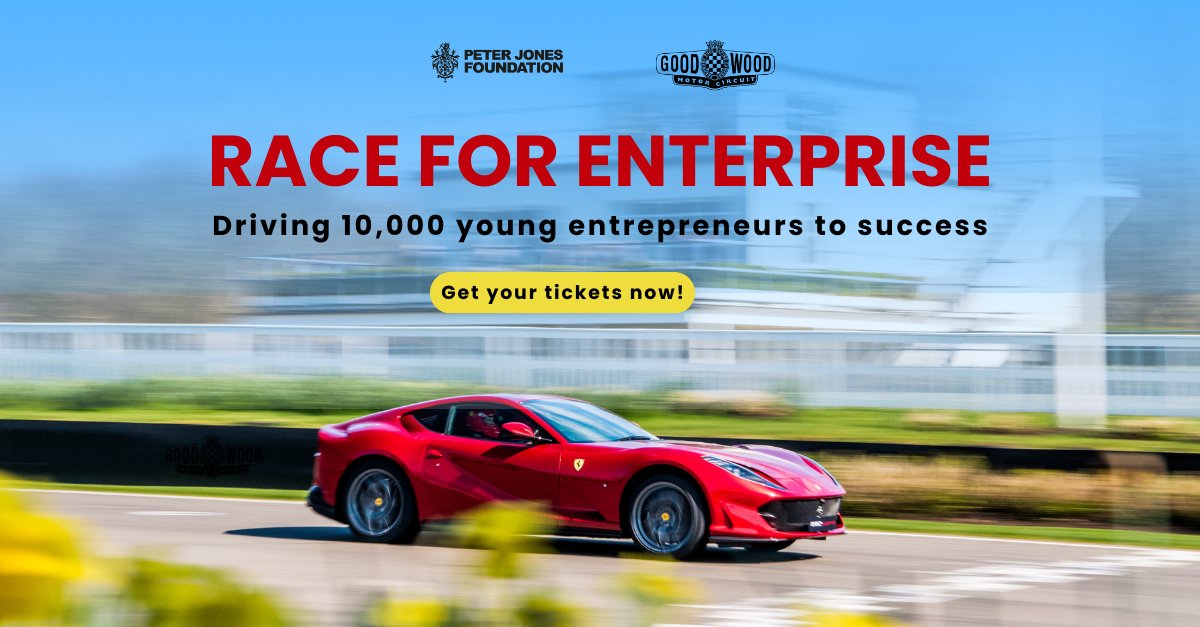 Our mission is to get 10,000 young people into #entrepreneurship! This year's #fundraiser will allow you to experience the thrills of #racing whilst supporting the Foundation. We are delighted to announce @Everraticars as this year's car sponsor! Visit: pjfraceforenterprise2023.org