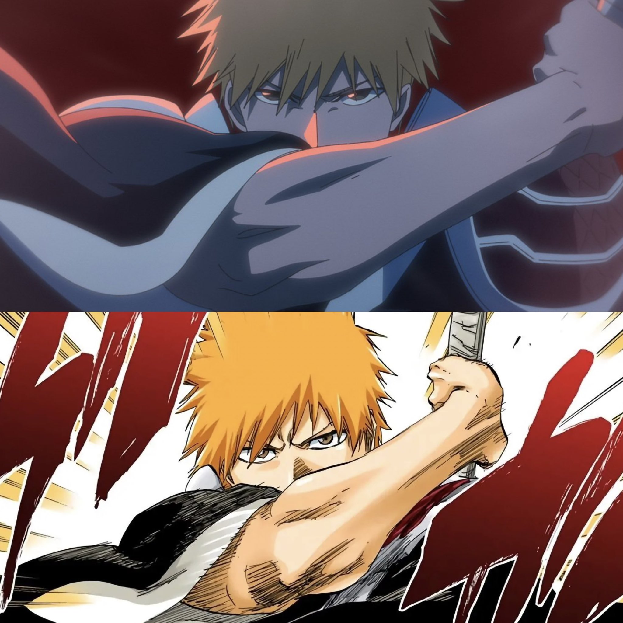 buried on X: The Bleach anime vs manga #BLEACH