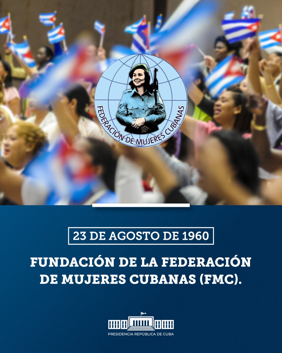 Felicidades a las mujeres cubanas, #VencedorasDeImposibles, en el aniversario 63 de esa revolución en la #Revolución que cristalizó en la <a href="/FMC_Cuba/">FMC de Cuba</a>. 

El primer homenaje para Vilma Espín, eterna Presidenta y otras fundadoras. Ante los nuevos desafíos, sus ejemplos inspiran.