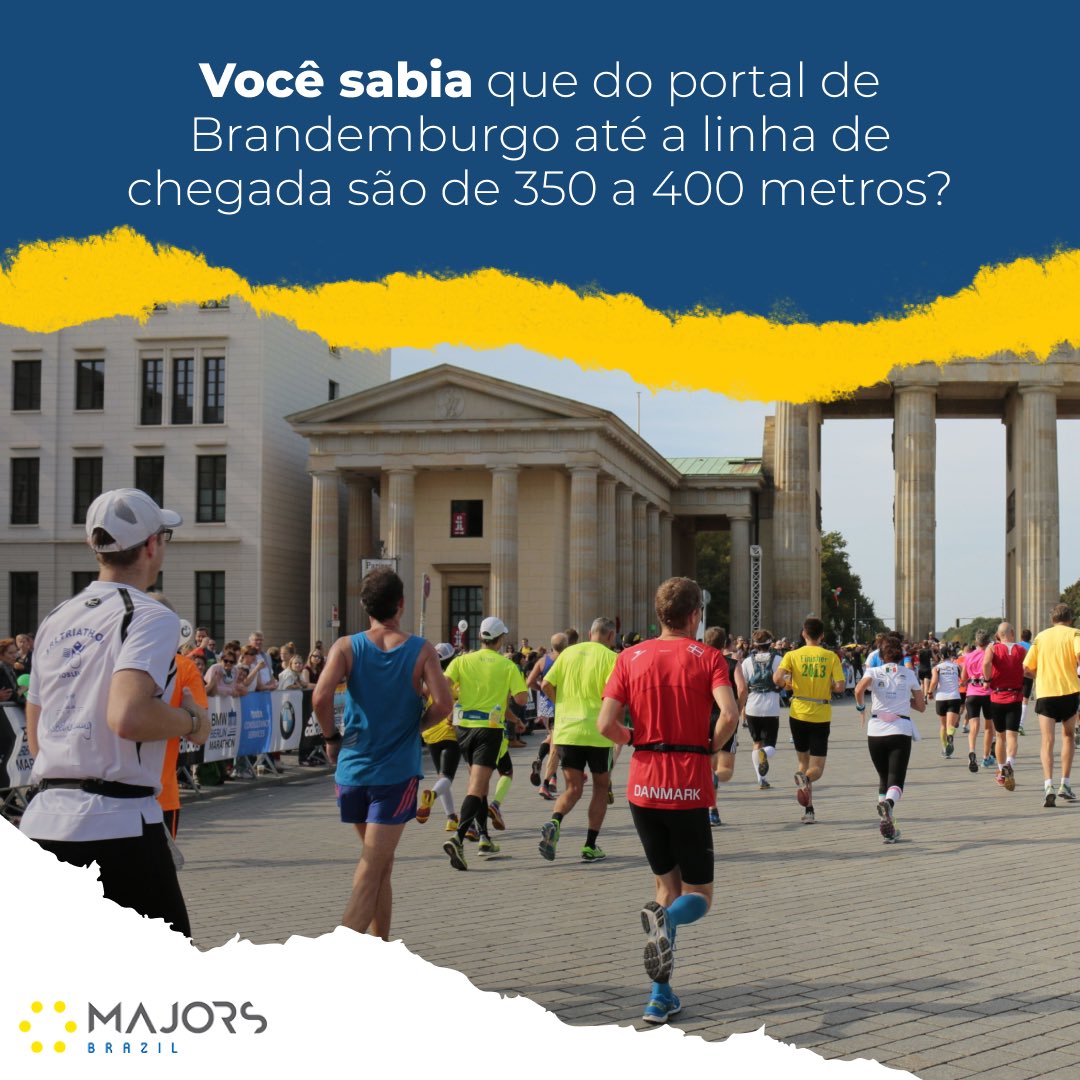 VOCÊ SABIA ? 🤓
350-400 metros que parecem uma eternidade 😅
#majorsbrasil 
#majorsbr 
#runforjoy 
#berlinlegend 
#bmwberlinmarathon 
#marathon