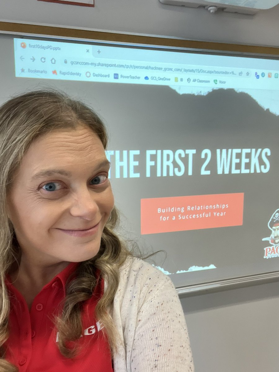 IB_Hack_Attack's tweet image. Kicking off the new year with a little PD. Excited to chat with my fellow Pirates about building relationships during the first weeks of school. It’s going to be a great year! #DreamBig #BetterTogether #GCS