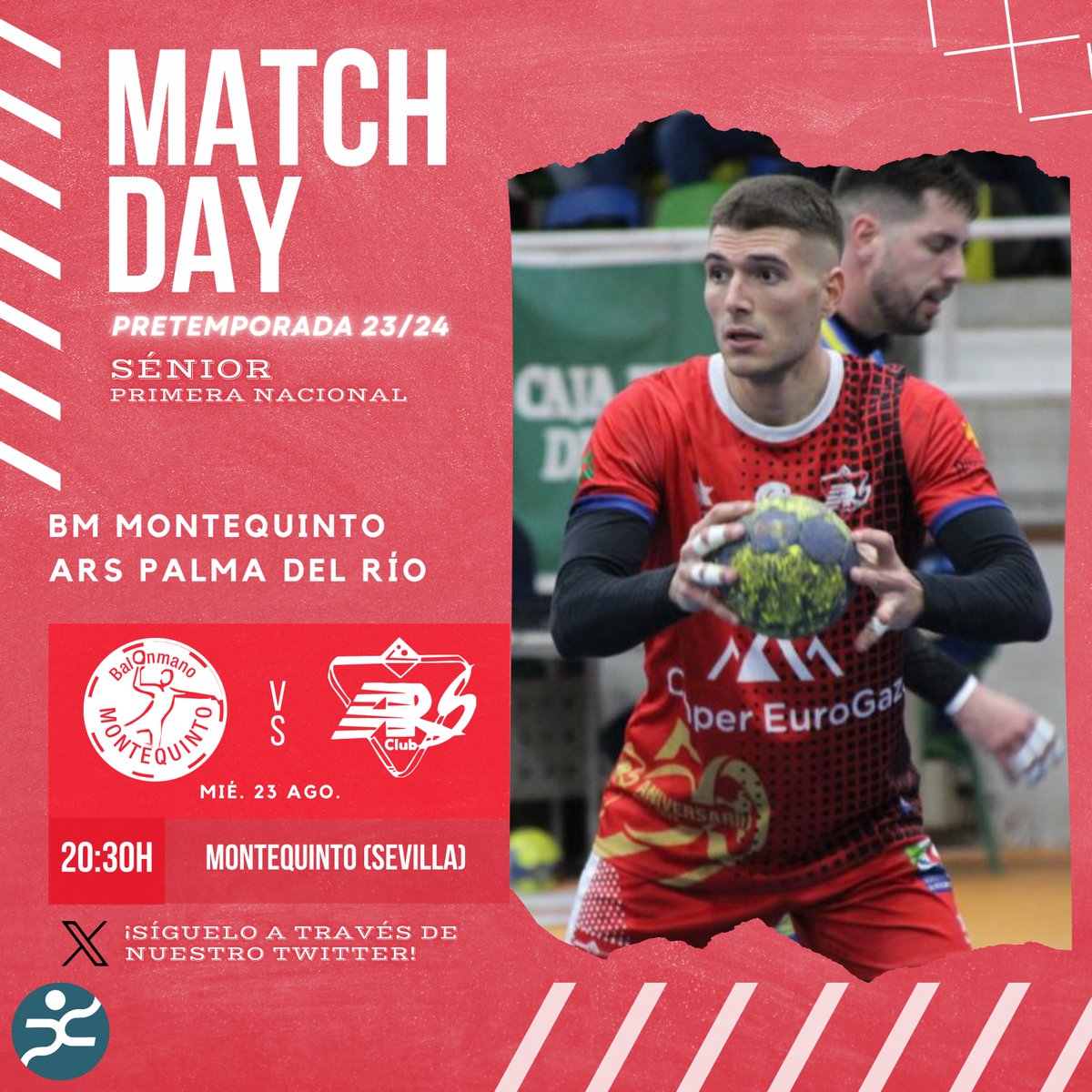 🤾‍♀️❤️🤍 Balonmano | ¡Segundo partido de pretemporada para el <a href="/arspalmadelrio/">Club Balonmano Ars Palma del Rio</a> !

✈️ El equipo palmeño se desplazará hasta Sevilla para enfrentarse a <a href="/BMMontequinto/">Helvetia Montequinto</a> , en busca de su primera victoria. Enfrente, <a href="/emiliodg4/">emiliodg_</a> .🔝

📲 ¡Sigue el minuto a minuto aquí!

#palmadeporte