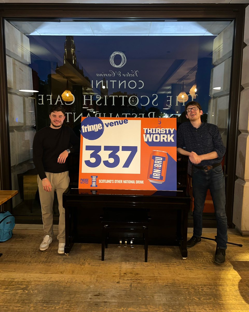 Tomorrow we’ve sold out our show. So if you’re in Edinburgh, tonight is your last chance to get tickets to see me and <a href="/SeanLoganPiano/">Sean Logan Piano</a> perform! 

Here’s the link for this evening, 7pm at the <a href="/NatGalleriesSco/">National Galleries of Scotland</a> <a href="/thescottishcafe/">The Scottish Cafe</a> 

contini.com/whats-on/the-p…