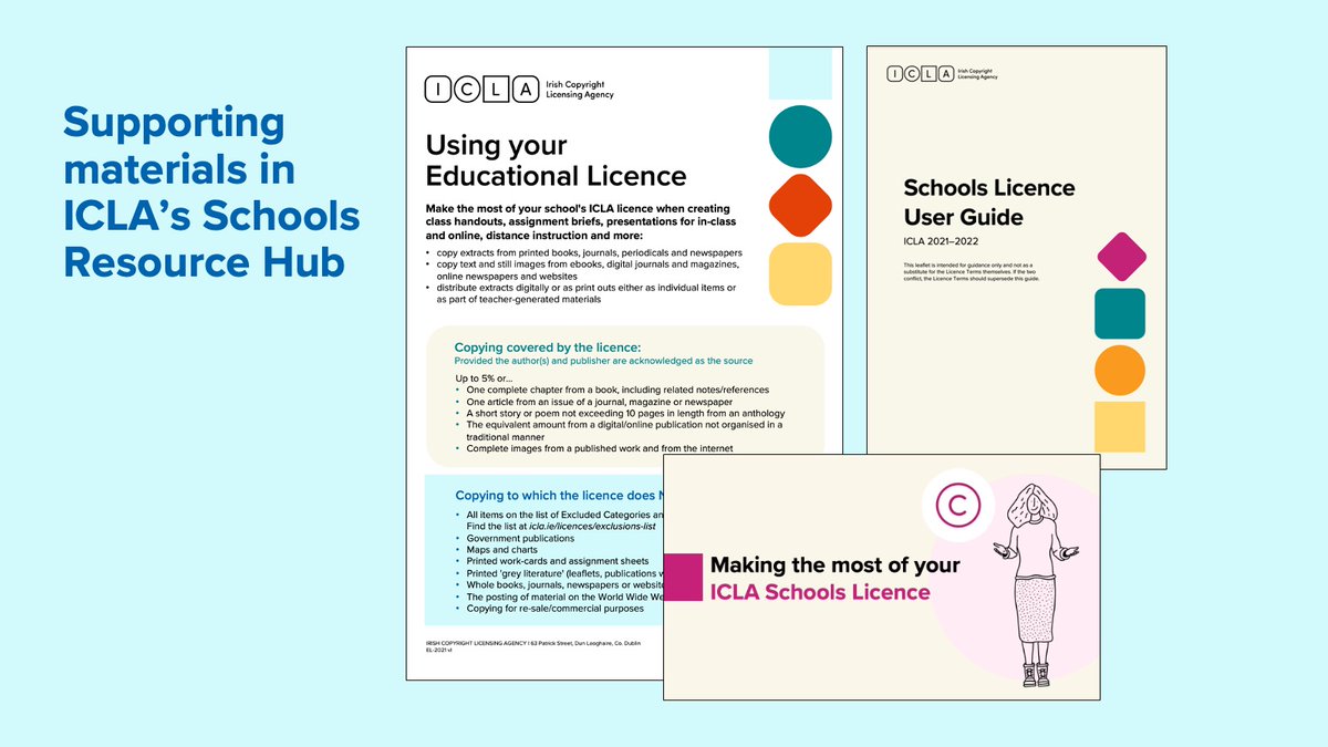 You can find supporting materials for the ICLA Schools Licence in our Resource Hub.
icla.ie/resource-hub/l…
#EdChatIE
