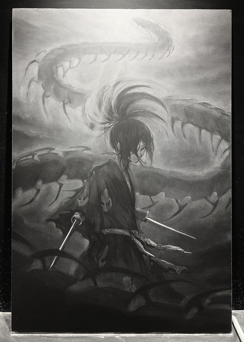 41日目 百鬼丸/どろろ
#黒板アート #100日チャレンジ 