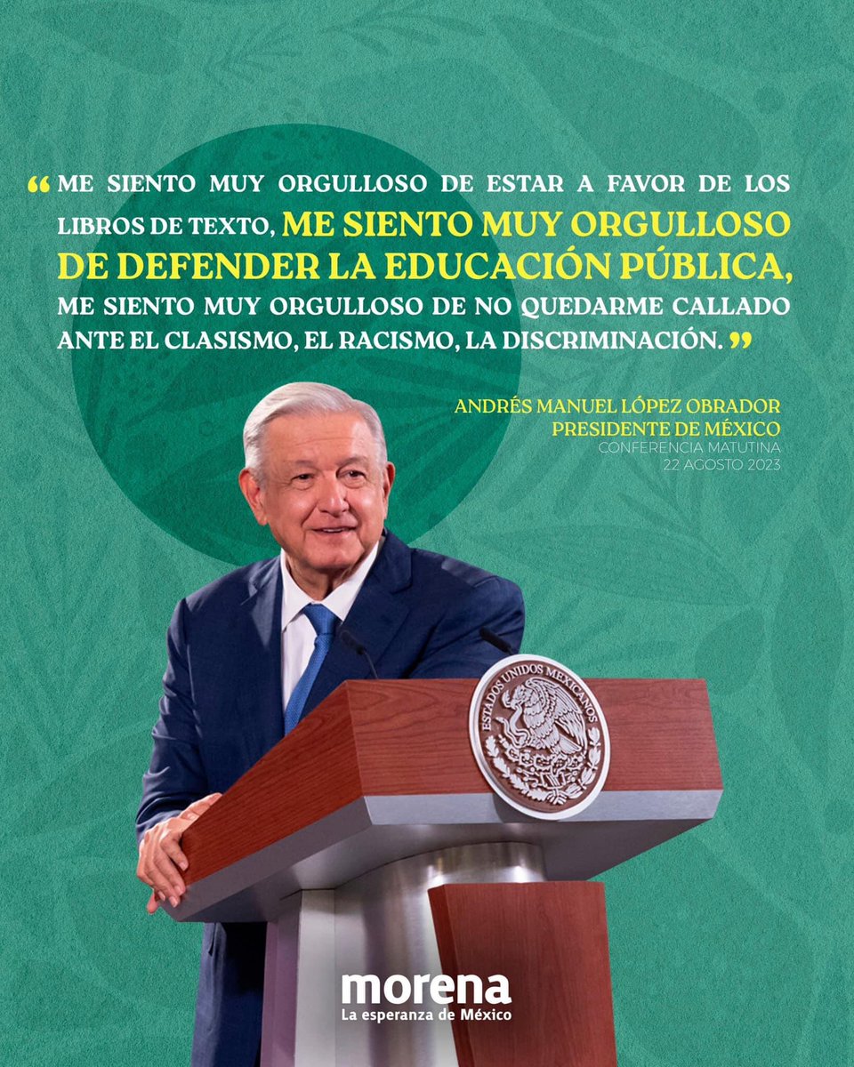 ConsejoMorena's tweet image. Estamos del lado correcto de la historia.

No nos callaremos ante el clasismo, el racismo y la enorme discriminación del conservadurismo. Nos mueve la esperanza y nos indigna la injusticia social.
#consejomorenahidalgo
#MorenaHidalgo