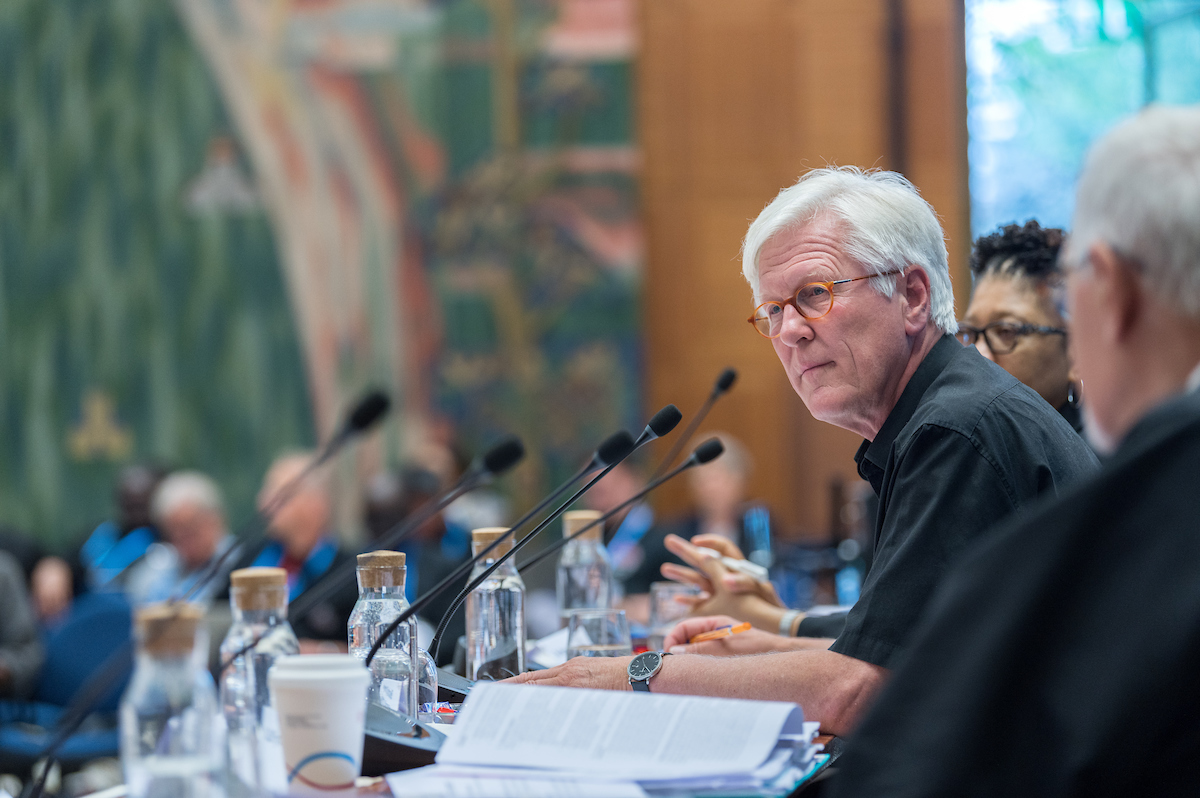 Oikoumene's tweet photo. #WCC75 - An interview with Bishop Heinrich Bedford-Strohm, moderator of the World Council of Churches central committee, by @domradio (in German): https://t.co/PADBR4aysR https://t.co/eamvKGGy5x