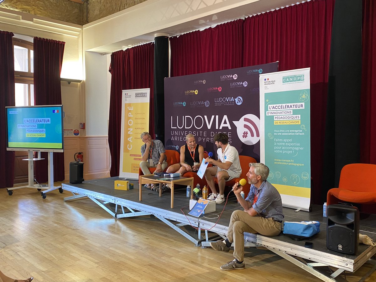 Témoignages d’entrepreneurs #edtech qui ont bénéficié des services de l’accélérateur pédagogique de <a href="/reseau_canope/">Réseau Canopé</a> 
Une expertise pour préciser, tester et mettre au point son concept 
<a href="/OBanus/">Olivier Banus</a> <a href="/rvanoudheusden/">Romain Vanoudheusden</a> <a href="/McMissir/">McMissir</a> <a href="/ludoviaORG/">@ludoviaorg.bsky.social</a> #ludovia20 #ludovia #numerique