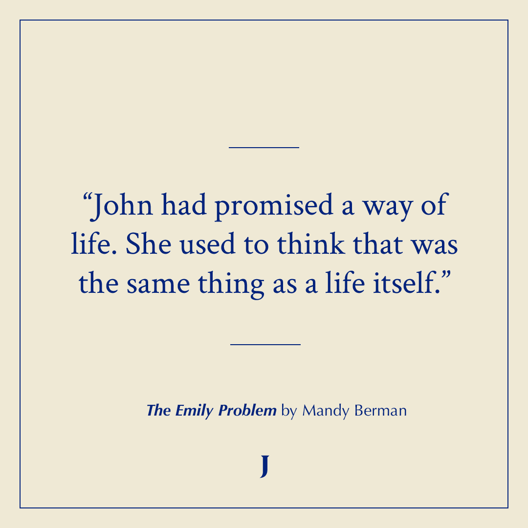 JoylandPub's tweet photo. "John had promised a way of life. She used to think that was the same thing as a life itself." —from 'The Emily Problem' by Mandy Berman (@mandyberman)

https://t.co/emRBQa5N4s https://t.co/47h4VY6yKA