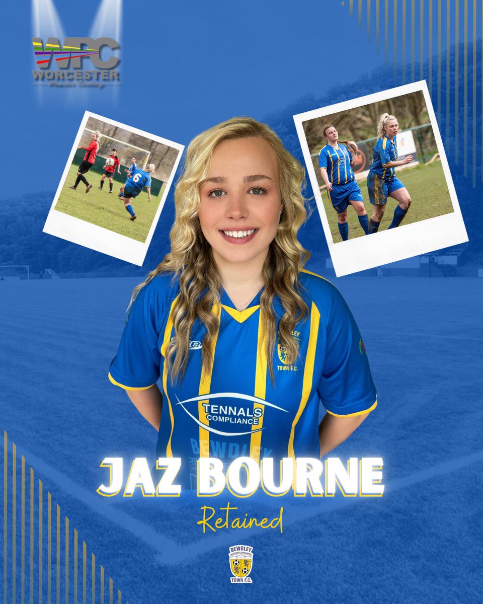 BewdleyTownLFC's tweet image. 🚨 𝟚𝟛/𝟚𝟜 𝕤𝕚𝕘𝕟𝕚𝕟𝕘𝕤

✍️ Jaz Bourne

We’re thrilled that Jaz has chosen to stay with us! A key player in the middle of the pitch, Jaz has a great work rate, a tough tackle and isn’t afraid to get her head on the ball!

🤝 @WorcesterPowder