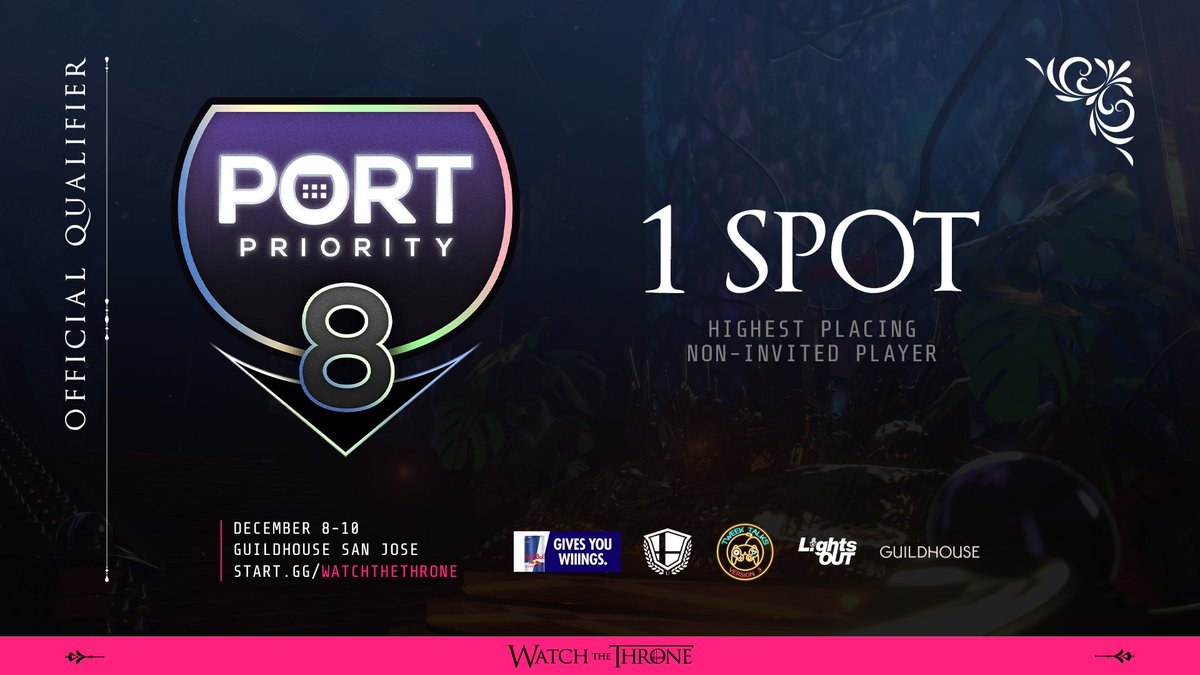 With so much global talent in attendance we couldn’t be happier to welcome @PortPriority as a #WTT qualifier! Who’s going to claim that next elusive spot? It could be you! Register asap before prices go up! 👑