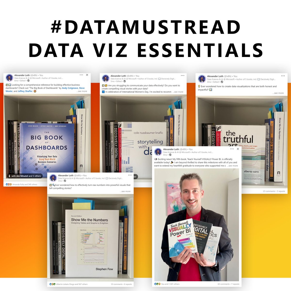 xlth's tweet photo. ππ My top 5 data visualization book recommendations for all aspiring #dataanalysts out there! Dive into #datamustread Data Viz Essentials! Explore 5 books to master #datavisualization. I'm also eager to know YOUR thoughts and favorites! π§΅π
π Blog: https://t.co/i40Rl2QJcQ https://t.co/CUwmbYHj9m
