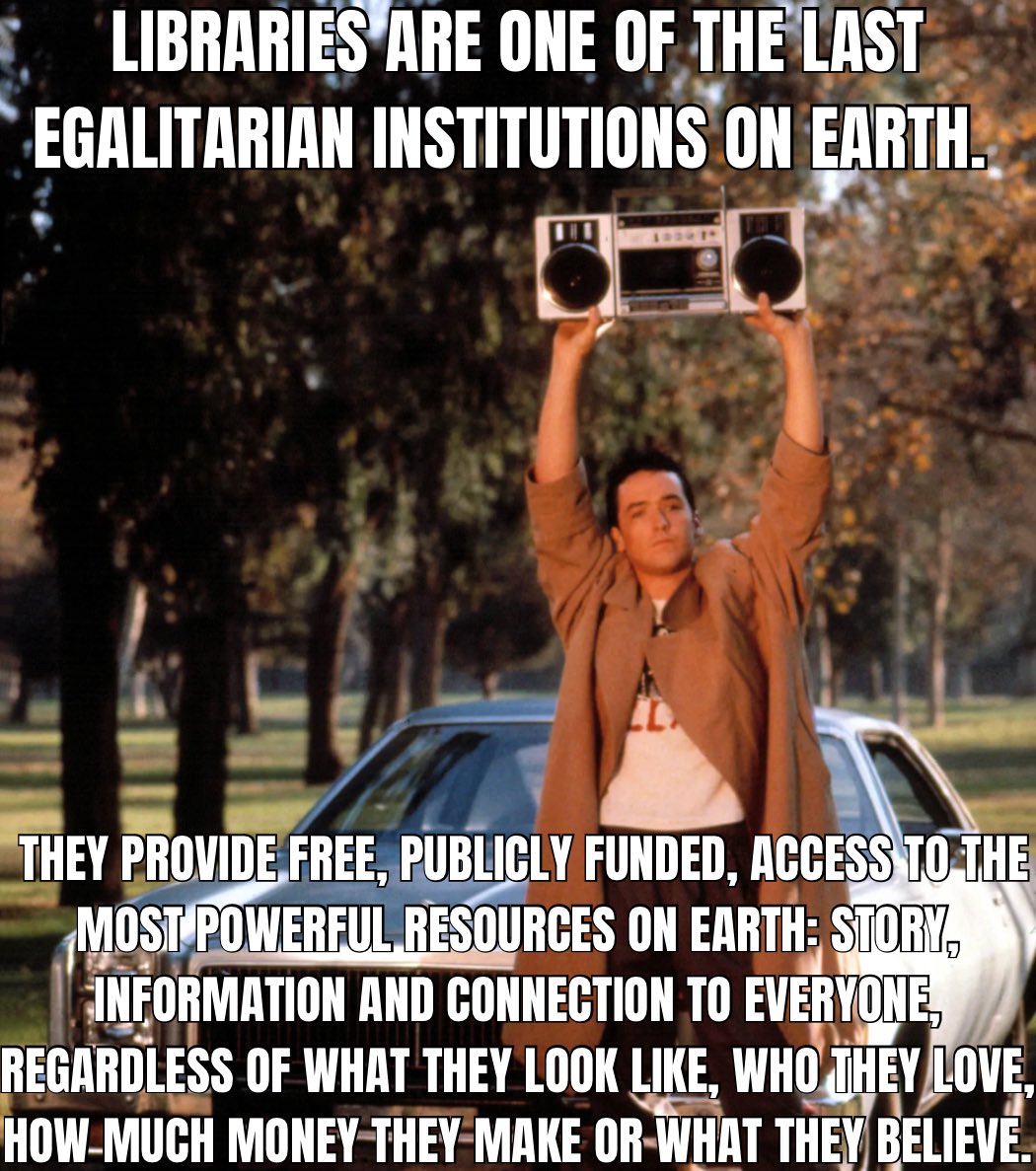 Our world needs libraries (and librarians) more than ever. 

#librarymemes #memes #librarytwitter #librarians #sayanything