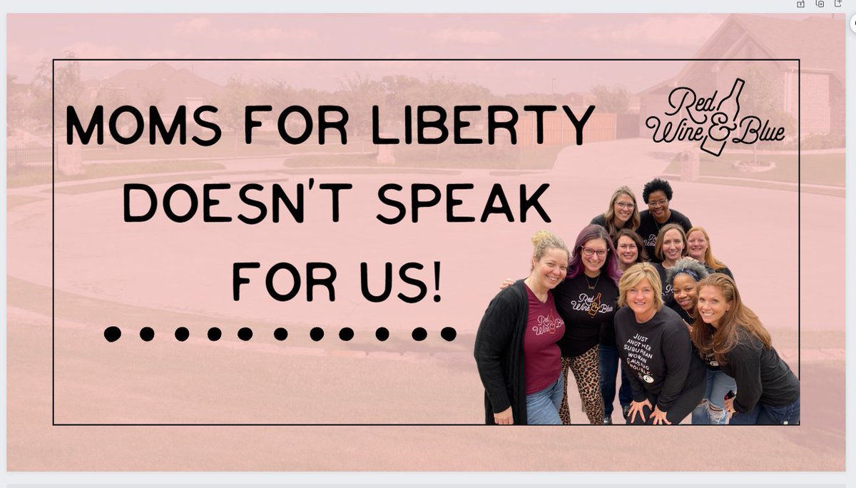 Moms for Liberty is NOT a grassroots movement representing mainstream parents, but you wouldn’t know it from the news coverage they've been getting. 

I just signed this petition telling major media heads Moms for Liberty doesn’t speak for me! 👇  share.redwine.blue/s/Jl-9JOY7geCh…