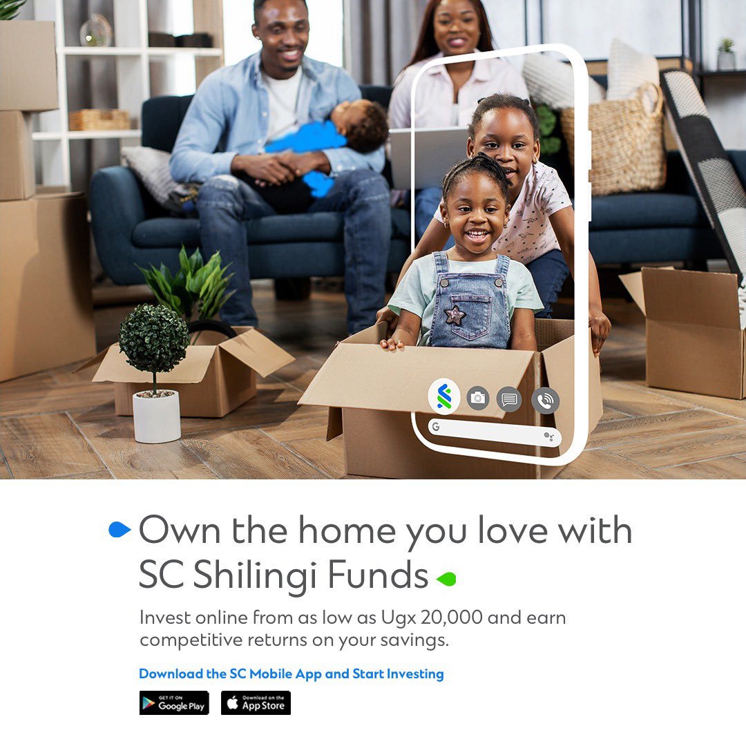 juscloedenise's tweet image. Get to own that home that you love with #SCShilingiFunds! With an investment as low as Ugx 20,000, you get to get competitive changing returns of up to 12% per annum 
Visit bit.ly/3puD5Tl for more details 
#ItCouldBeYours