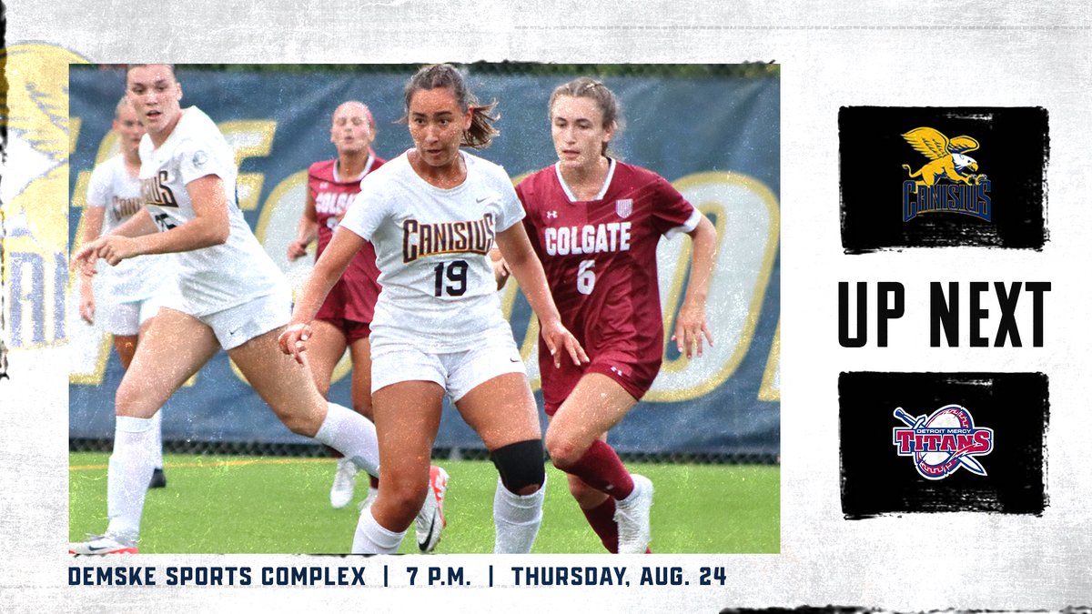 CanisiusWSOC's tweet photo. Hoping to see all incoming @Canisius_Univ freshmen join us at the Demske tomorrow night as we take on the Titans in a non-conference matchup! 

#Griffs https://t.co/l6t5RuV5aX