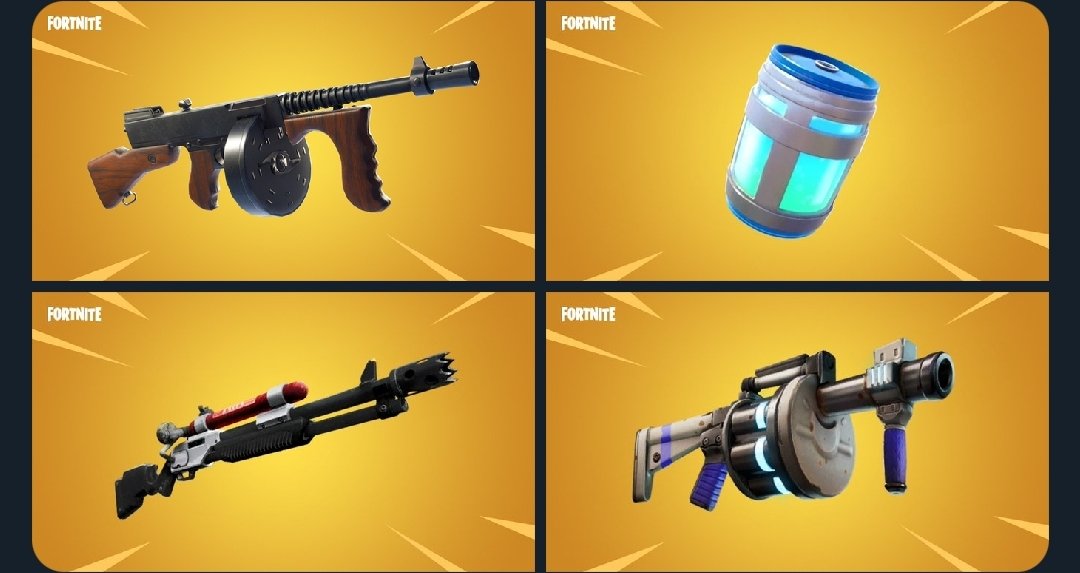 ShadowLeaksFN's tweet photo. Mythics that will be in fortnite new season‼️

- Kit's Charge Shotgun &amp; Shockwave Launcher
- Midas' Drum Gun
- Ocean's Bottomless Chug Jug
- TNTina's Bow
- Foundation's MK-Seven AR
- Gunnar's Stinger SMG
- Zyg and Choppy's Ray Gun
- Overclocked Pulse Rifle
- Havoc Pump Shotgun https://t.co/R7pibSuHiI