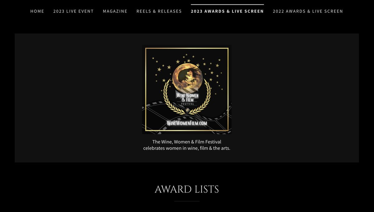 Live screen lineup &amp; award lists released for 9.23.23 event! winewomenfilm.com/2023-awards-%2…