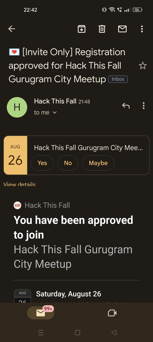 Aayush47163's tweet image. Super excited to share that I have been approved for the @hackthisfall Gurugram City Meetup. I'm hoping to learn and network with great individuals there.

#HTFMeetups #HTFGurugram