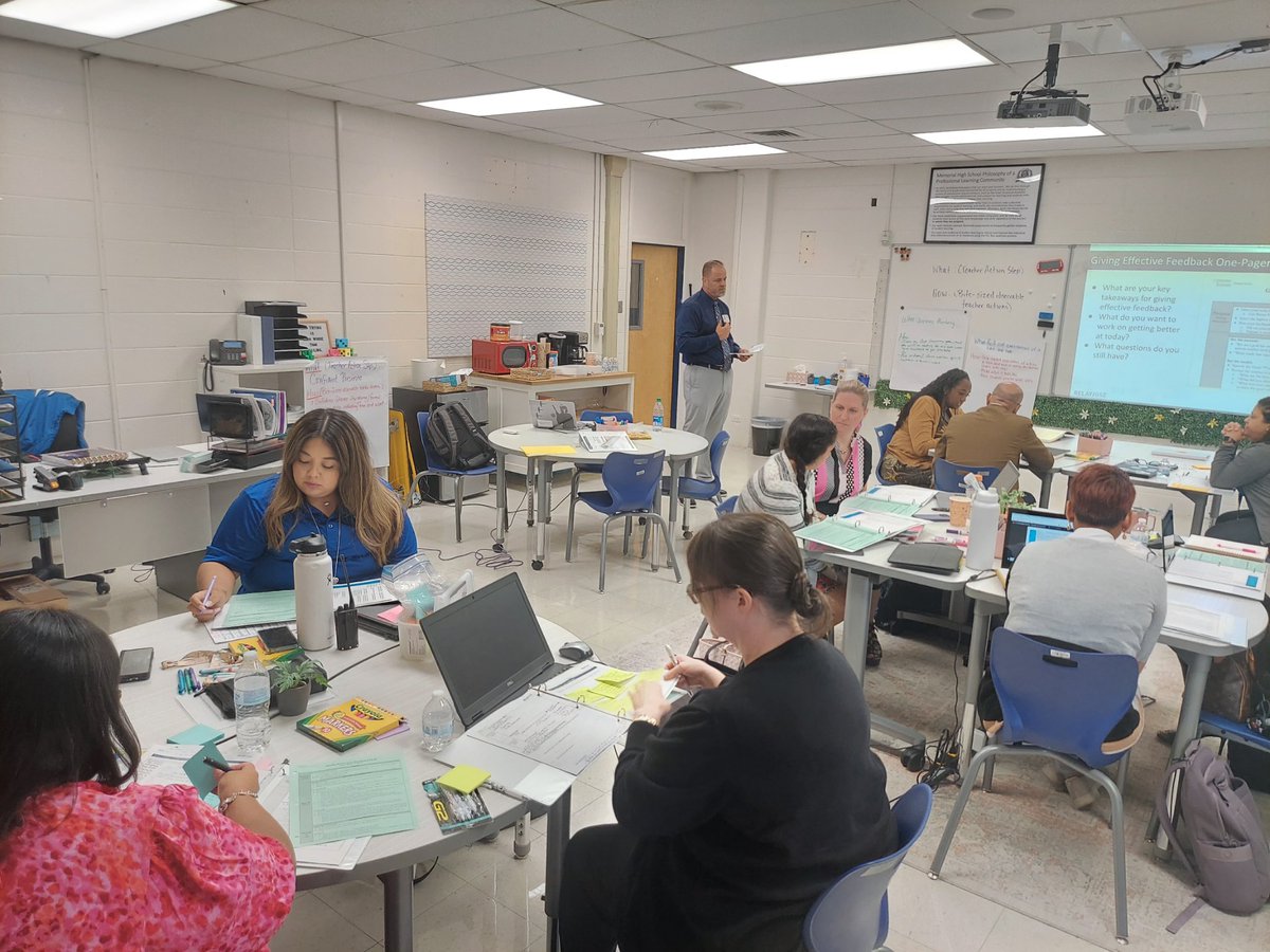 Teacher leaders, coaches, APs and Principals -- developing our leadership skills to better observe and give quality feedback to our amazing @EISDofSA teachers. Thank you @EISDMemorialHS for hosting @RelayGSE training today!!