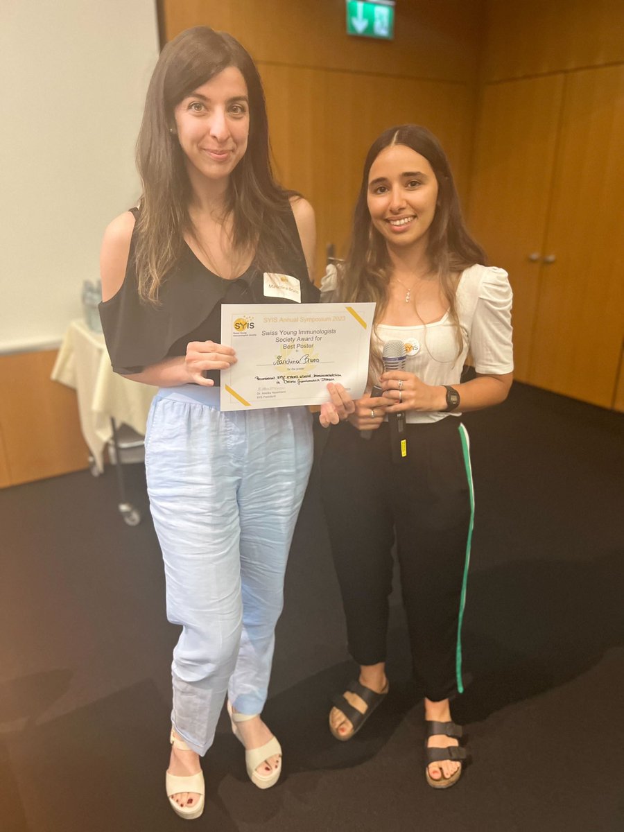 syis_ecr's tweet photo. 💫🎉 Congrats to @lutherfabian_, Rory Doolan and @MariolinaBruno for best talk, best flash talk and best poster at the 2nd #SYIS Annual Symposium!! 

💫🎉 Congratulations to the winners of the @EFIS_Immunology travel grant. https://t.co/Sqy7GWLiZU