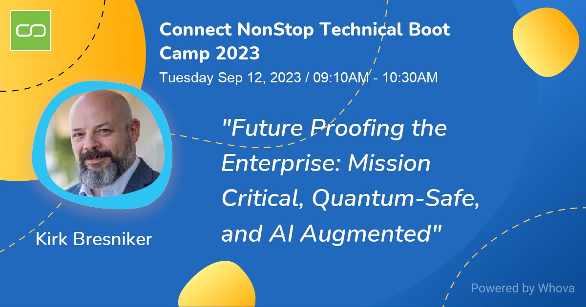 Connect_WW's tweet photo. You don't want to miss the keynote speaker at #NonStopTBC. @KirkBresniker is the Chief Architect and @HPE Fellow/VP at @hplabs.
Registration for #TBC23 is open at https://t.co/vVCjcuEOlH
@connect2nonstop @hpe_compute #AI #MissionCritical https://t.co/2LEX6ABkUF