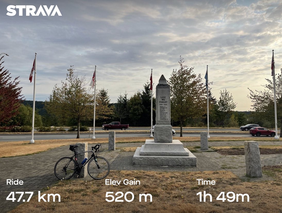 RichmondEndo's tweet photo. The training ride this morning, from Cedar to Chemainus, is dedicated to Colin Campbell. Thank you for your donation, yesterday, to my 2023 Tour de Cure. Lest We Forget.
https://t.co/2kzC3rj1WH
#tourdecurebc #gobybikebc https://t.co/Ea3QtjrCBI