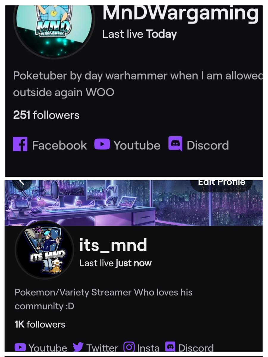 Its_MnD_Live's tweet photo. 2 years ago Vs now this is insane! Thanks so much for the support! https://t.co/fXTYYJWgYA