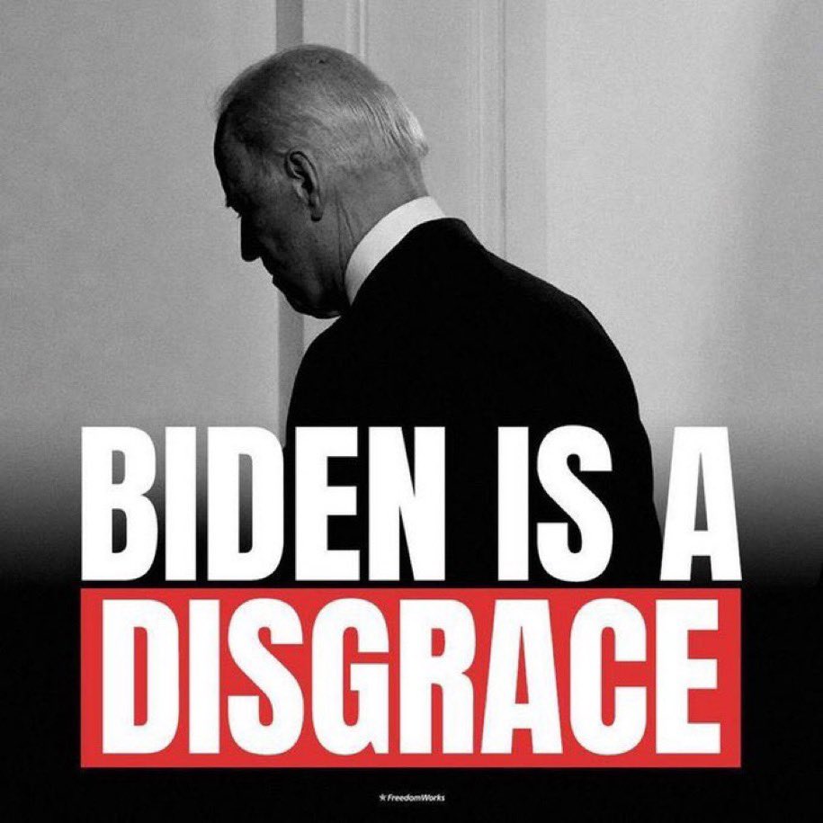 ProudElephant's tweet photo. Raise your hand if you AGREE that Joe Biden is a disgrace and should RESIGN immediately ✋ https://t.co/cZzoyqHDg1