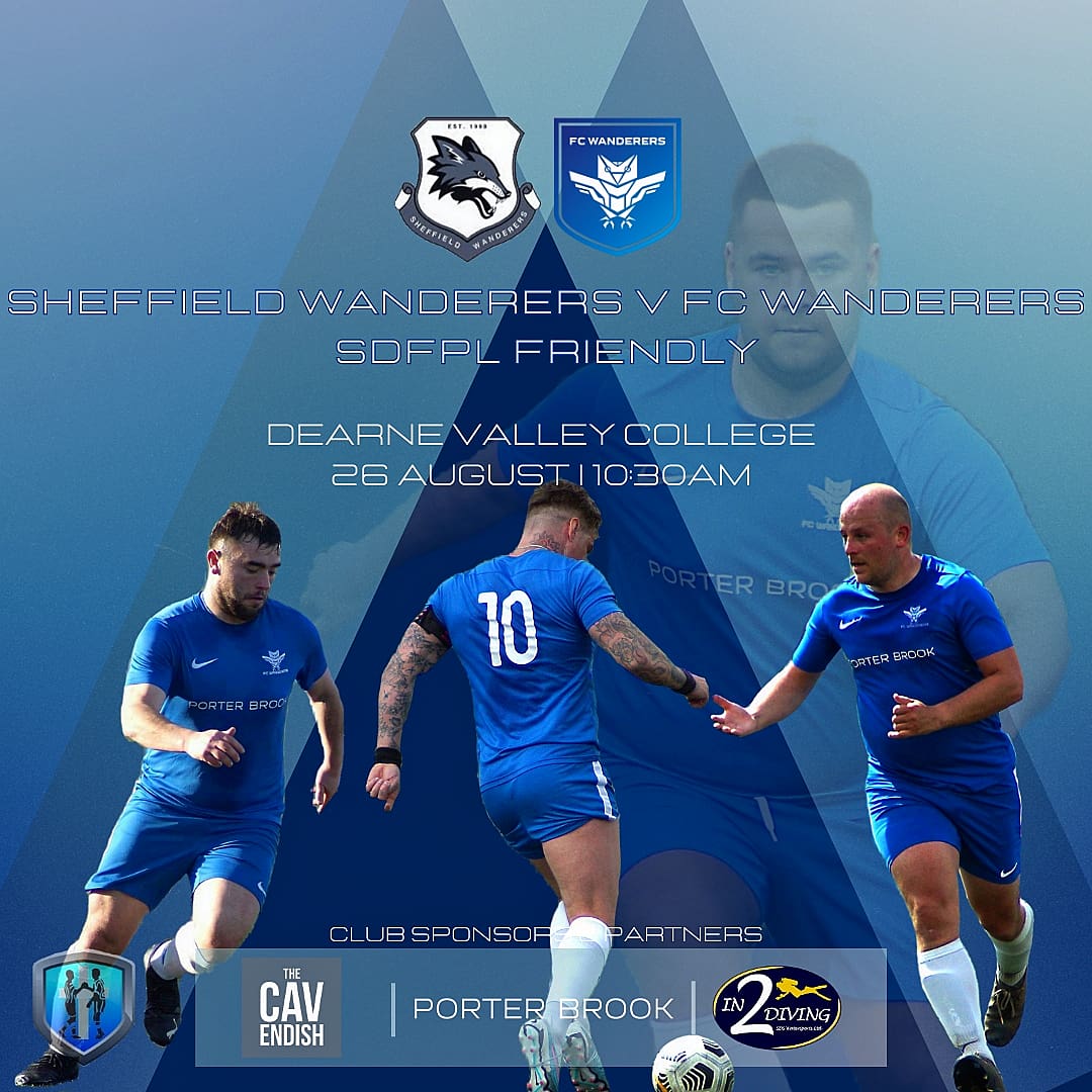 A big one to see out our pre season as we take on <a href="/sheff_wanderers/">Sheffield Wanderers FC</a> at Dearne Valley College.

A great test for the lads.

#FC #Wanderers #FCW #Sheffield #New #Grassroots #Football