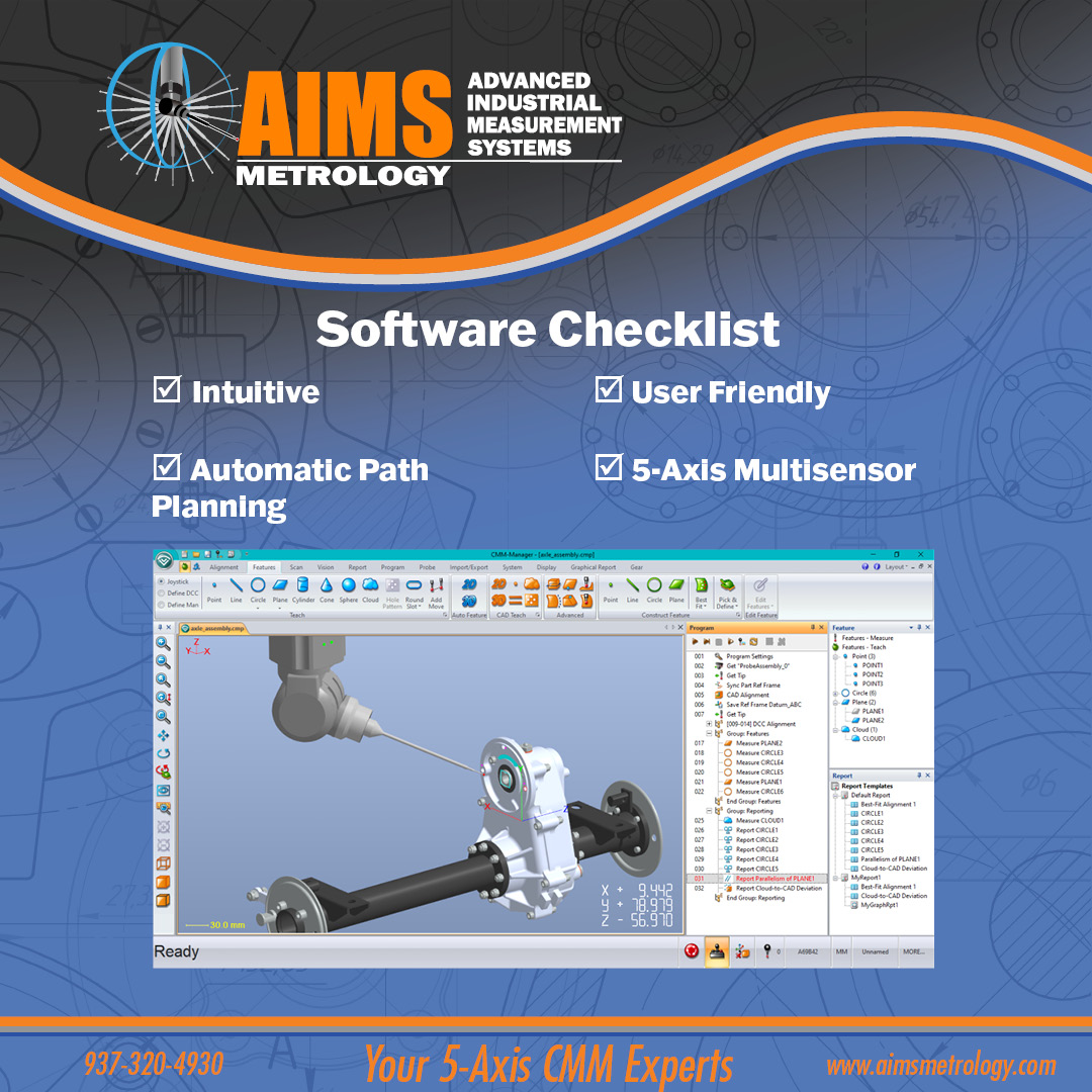 AIMSmetrology's tweet image. AIMS Metrology offers several intuitive and user-friendly software packages that can help you program measurement points and paths, simulate measurements, collect and analyze data, and more. 
hubs.ly/Q01__jNH0
#CMMSoftware #Metrology #Automation #Manufacturing