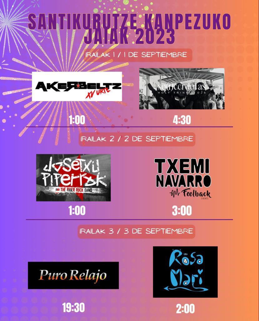 Mendialdea_info's tweet image. Santikurutze #Kanpezu-ko Jaiak 2023.
Fiestas de Santa Cruz de #Campezo 2023.
#ArabakoMendialdea #MontañaAlavesa