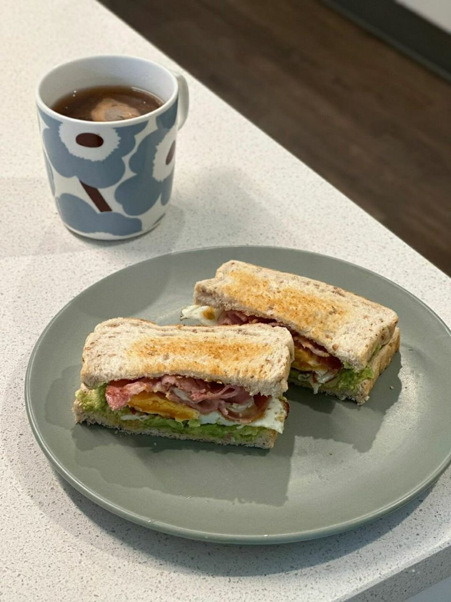 Delicious breakfast affects the good mood of the day