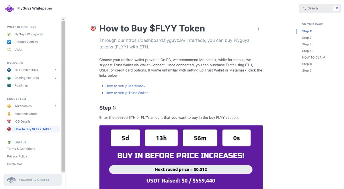 Big News! 🎉 $FLYY token sale is on August 26th! 🗓️ Want to learn how to buy? Dive in now! 

➡️ whitepaper.flyguyz.io/ecosystem/how-… 🔗

📖🔗🎟️
#FLYYTokenSale #August26 #CryptoAlert <a href="/Poolz__/">Poolz Finance</a>