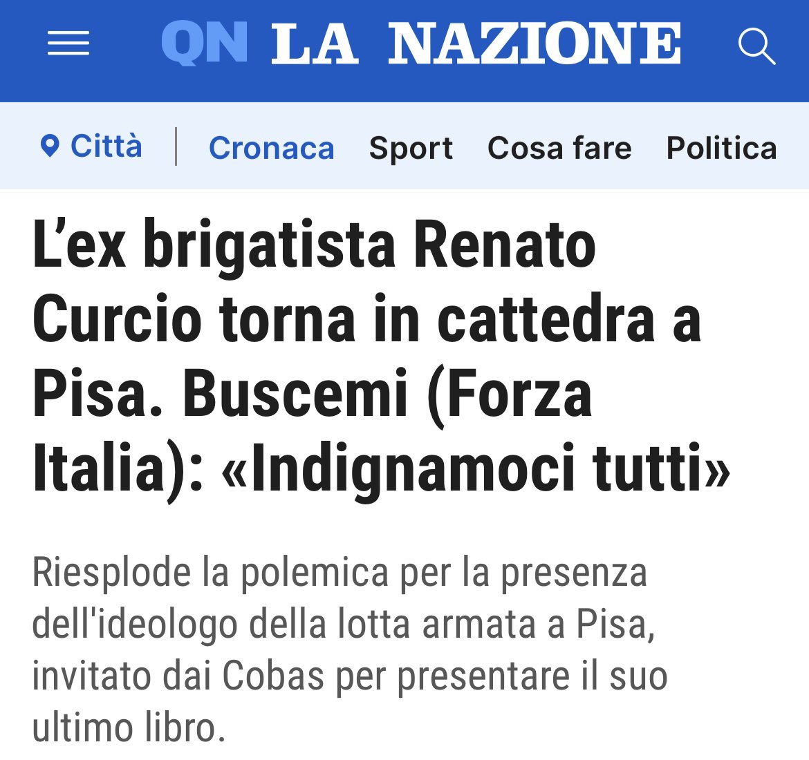 Gli ex brigatisti o le persone con le mani sporche di sangue possono dare lezioni nelle università, pubblicare libri e fare tournée e voi non invocate la stessa censura che vorreste nei confronti del libro di #Vannacci. 
È perché concordate con le loro idee o perché le #Br
