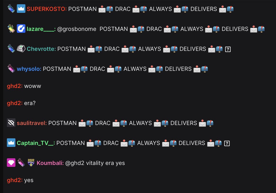 Au final une seule rencontre au programme 

20h : Mixfits 🆚 L00kingF0r0rg 

POSTMAN 📥📬DRAC📥📬 ALWAYS 📥📬DELIVERS 📥📬

📺⬇️⬇️⬇️