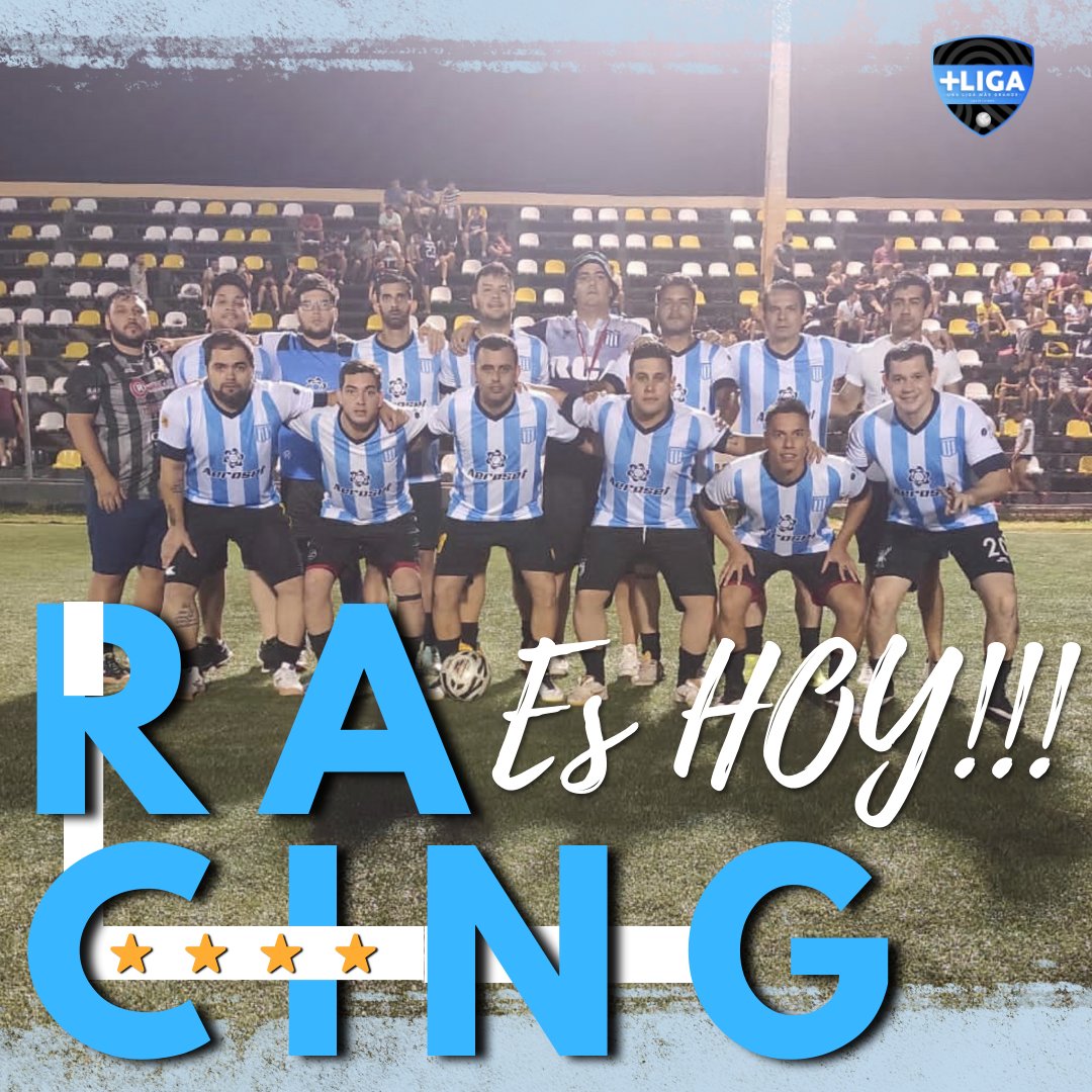 HOY #JUEGARACING!

¡JUNTOSENBUSCADELOBJETIVO! 🤜🏼🤛🏼

#VamosAcade 🤍💙
#LosDueñosdelaHistoria🏆