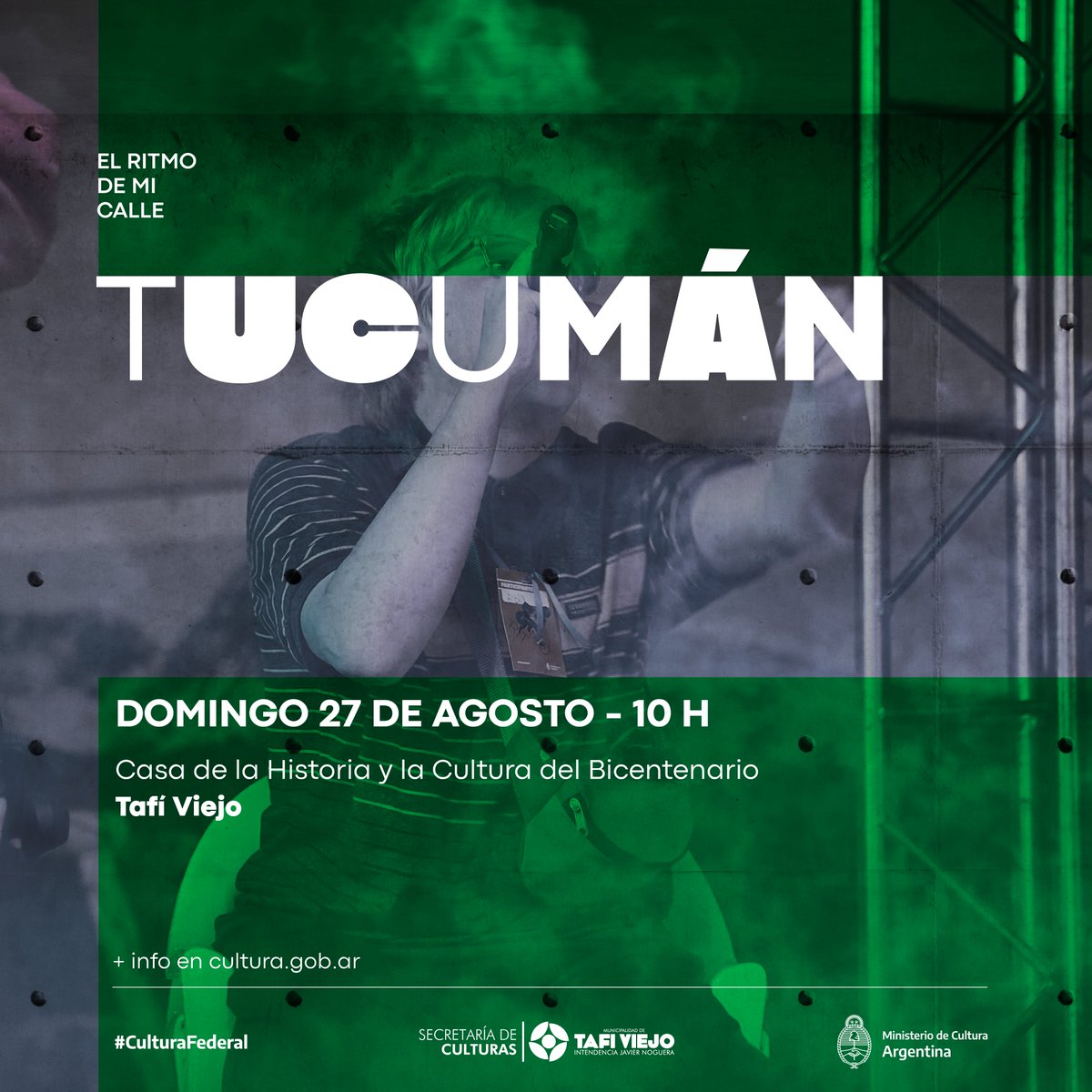 CulturaNacionAR's tweet photo. #ElRitmoDeMiCalle con fecha doble para el norte argentino 😎

El encuentro de culturas urbanas llega a Santiago del Estero y Tafí Viejo, Tucumán con talleres, charlas, shows y las competencias de #Freestyle, #Allstyle, #Breaking y #HipHop.

¡Anotate! ➡️ https://t.co/jhN5E78cy8 https://t.co/m0Ajg2DDq6