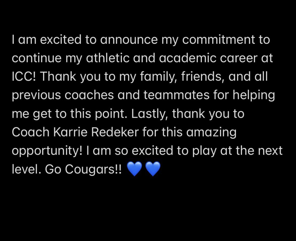 COMMITTED!! 💙💛<a href="/ICC_CougarsWBB/">ICC Women’s Basketball</a> <a href="/KarrieRedeker/">Karrie Redeker</a> <a href="/CoachBelville/">Jim Belville</a> <a href="/ib327athletics/">IB 327 Athletics</a>
