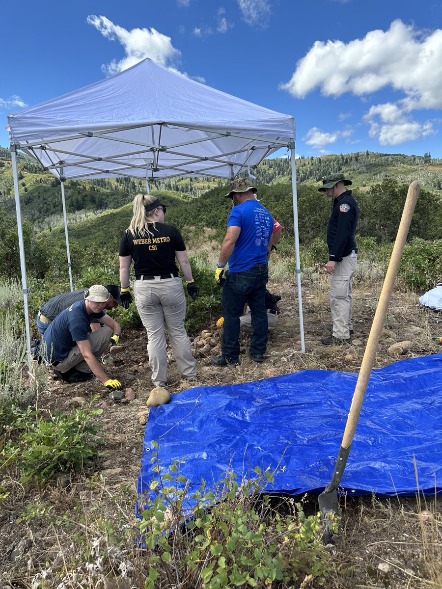 KSL5TV's tweet photo. HAPPENING NOW: Investigators are uncovering a "possible gravesite" in the mountains near Causey Reservoir in connection with a 1985 cold case.

READ MORE: https://t.co/AqYzthLqJS https://t.co/mPoDdxSHfG