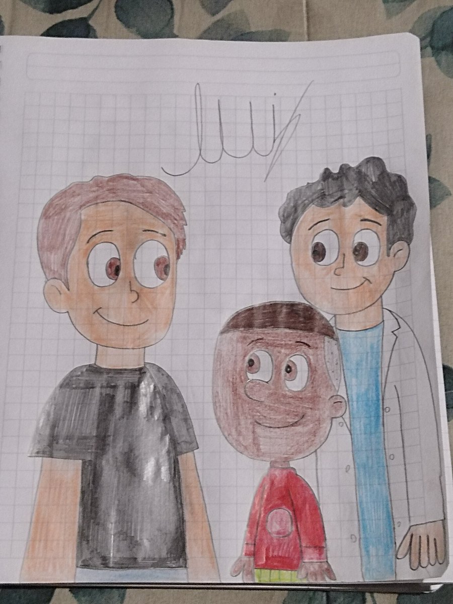 luis1201_arturo's tweet photo. Este es un dibujo que hice dedicado a @Nick_Karmat con sus personajes más conocidos, Teddy Ortiz y Doctor Ali Vefa. Espero que les guste.
#NateElGrande #DoctorMilagro #TeddyOrtiz #DoctorAliVefa @brian_rtg #ParamountPlus #Nickelodeon #Medyapım https://t.co/jTcqM2sCbW