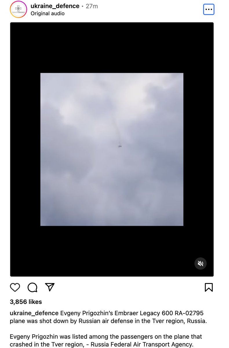 PlutoAaron's tweet photo. Ukraine_ Defence reporting that Evgeny Prigozhin’s Embraer Legacy 600 RA-02795 plane was shot down by Russian air defense in the Tver region, Russia.

#Wagner #RussiaUkraineWar #Prighozhin #geopolitics https://t.co/2bIRa6SL2n