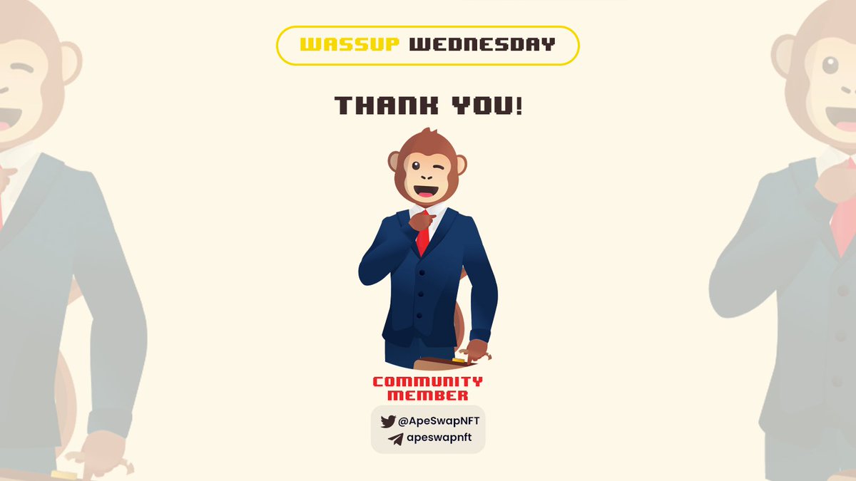 Happy #WassupWednesday, <a href="/ApeSwapNFT/">ApeSwap NFT</a> fam! 🐵 Today, we're shining a spotlight on our community and NFT collectors. 🎨 Share a screenshot of your favorite NFA or NFB! Let's spread the love for the amazing Jungle! ❤️🎉 #NFTCommunity #NFT #Crypto
