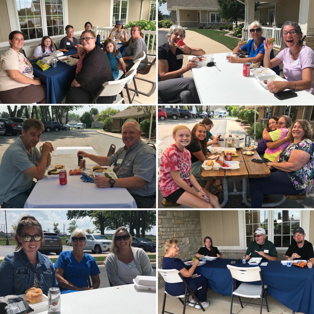 Enjoying some delicious brats and burgers from Sorgs Quality Meats and Sausages during our recent cook-out for our awesome staff! (and no - there were not any widespread reports of illness due to Jon and Jeff's cooking!) #loveourstaff